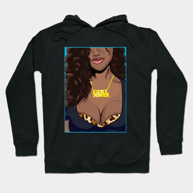 Black Girl Magic Girl Power Hoodie by Hixon House